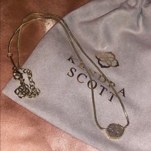 Kendra Scott Iridescent Drusy Pendant Necklace